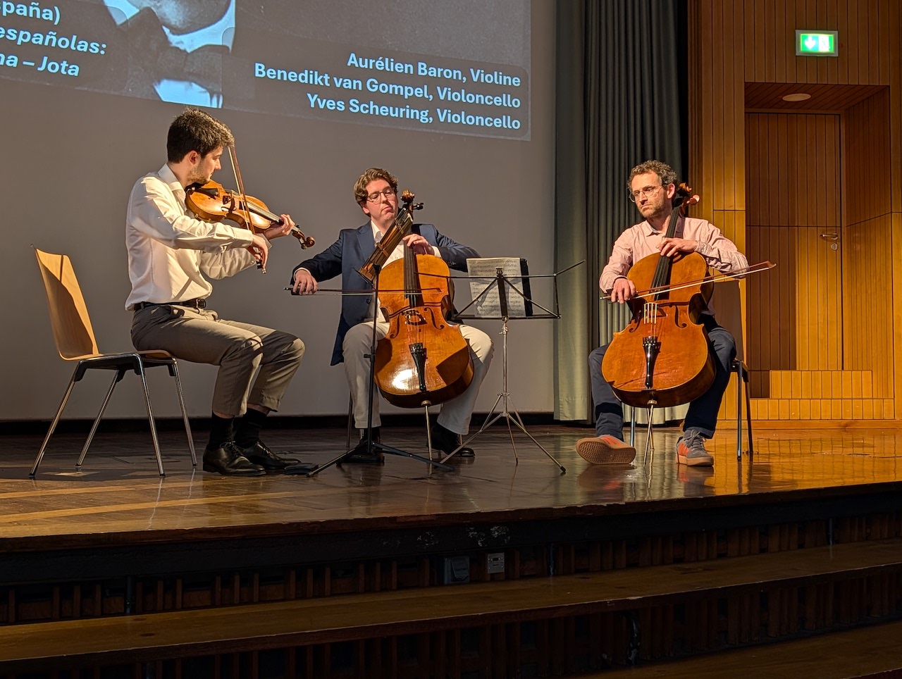 Musikalische Umrahmung der Eröffnung